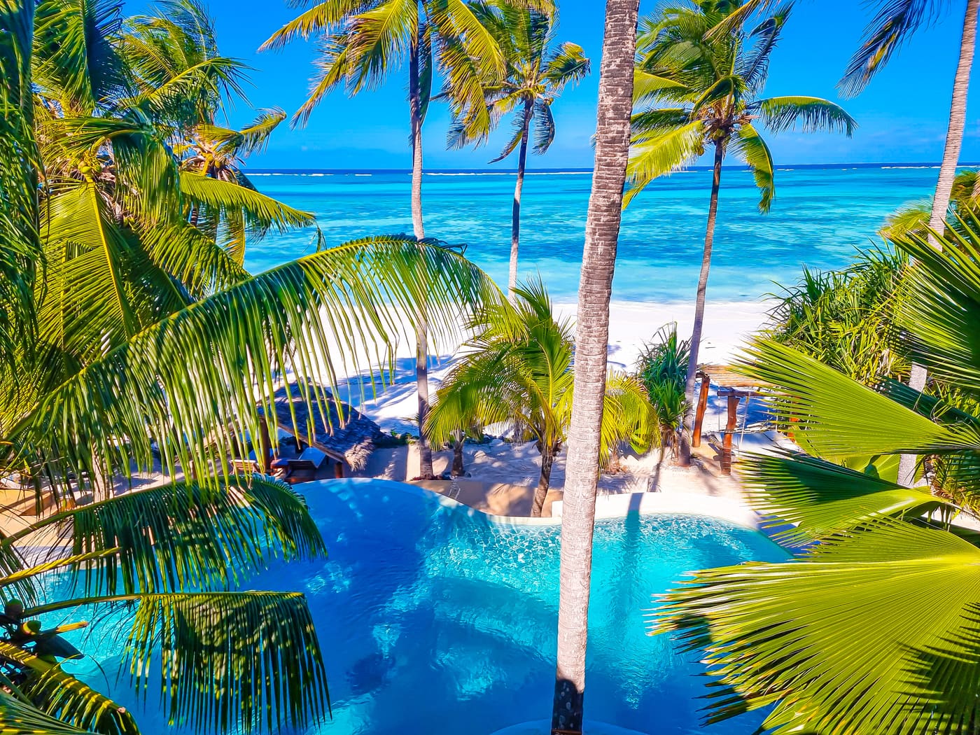 Hotel na Zanzibarze z basenem infinity: widoki na wschodnie wybrzeże w Hotel Matlai
