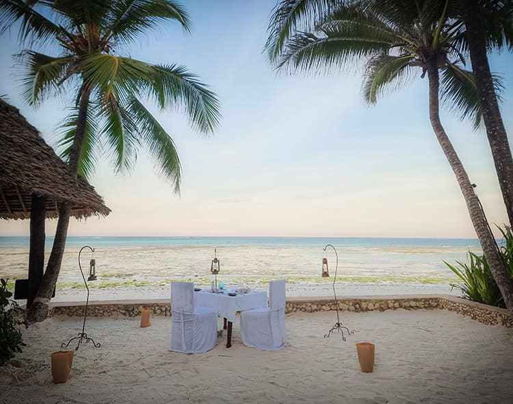 private romantic dinner