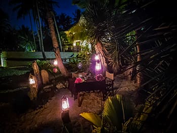 Candlelight dinner