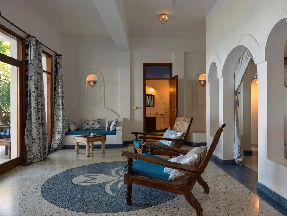 Zimmer Mwezi Innenansicht – Villa Kidosho Sansibar