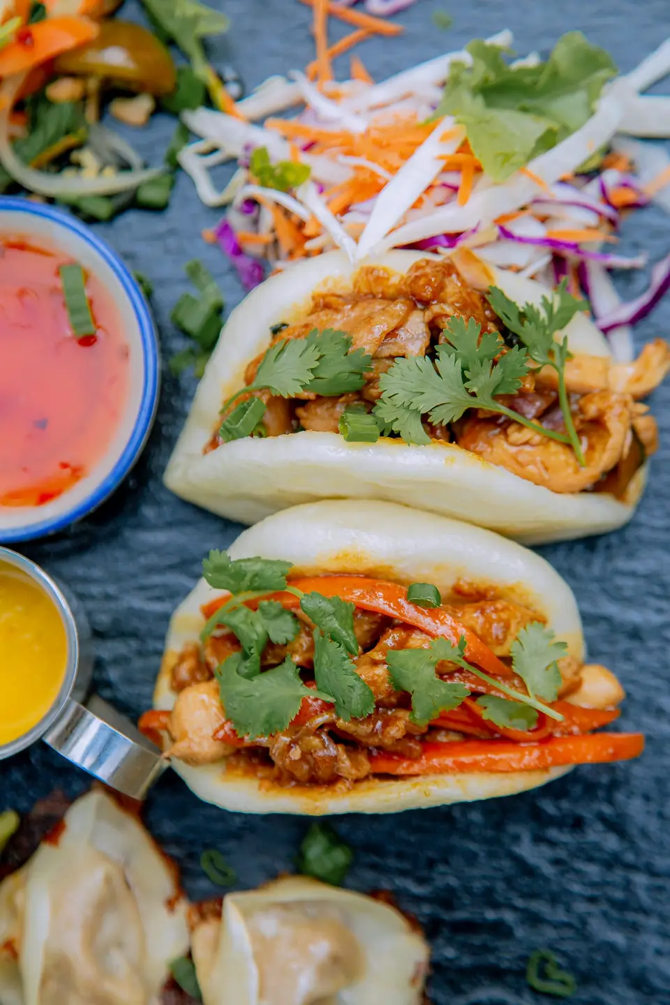 Bao Buns von der Duyen-by-Kim-Speisekarte im Boutique Hotel Matlai Sansibar.