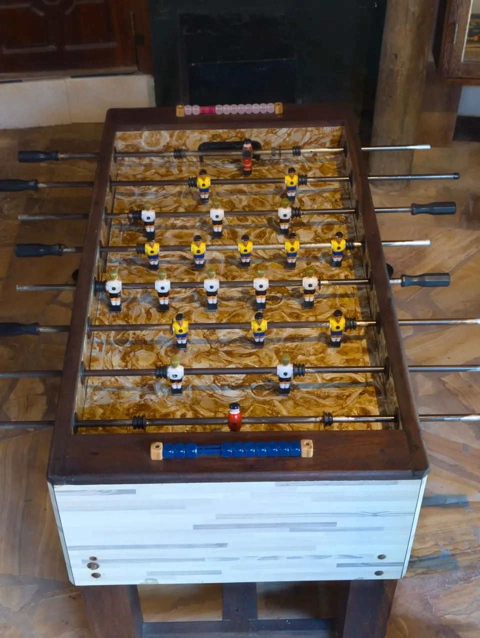 Tischfußball in der Zatiny Bar, Boutique Hotel Matlai Sansibar, zur Unterhaltung der Gäste.