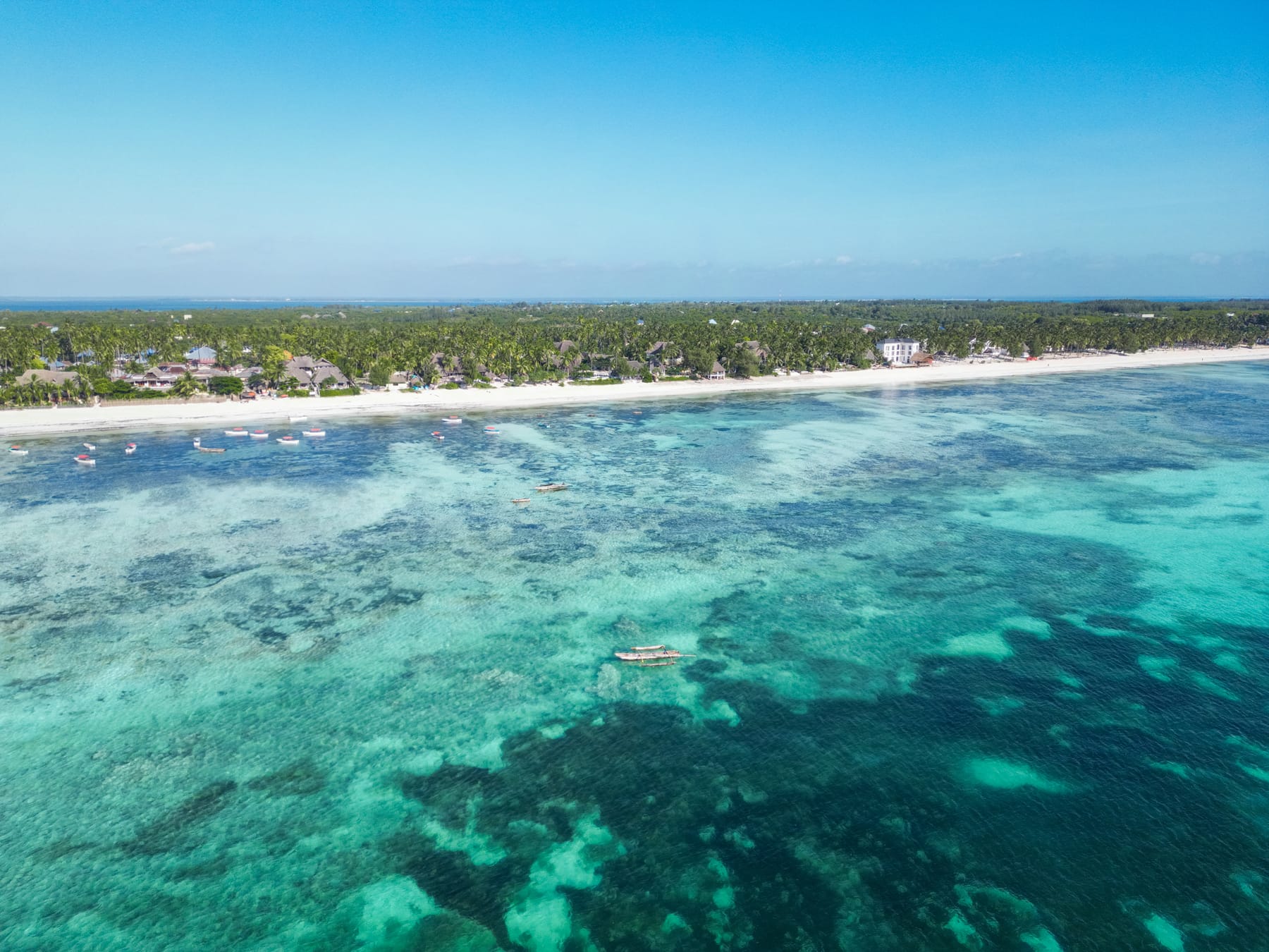 Michamvi beach and Matlai seen from the ocean